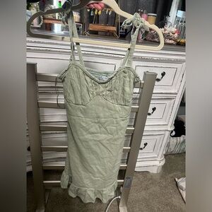 Hollister Light Green Strappy Dress